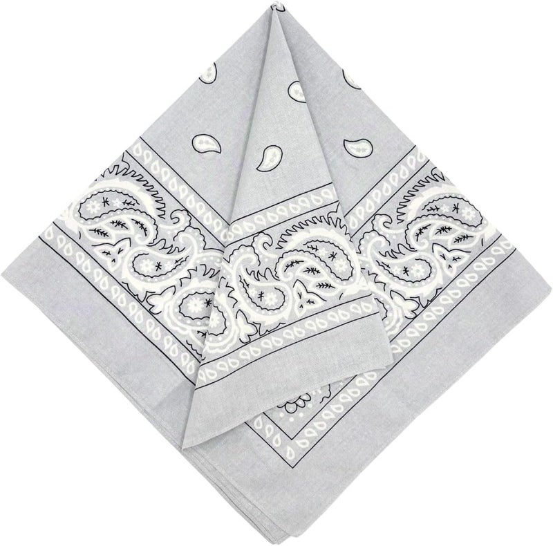 MD Style 3 PCS Extra Large Bandanas 27” x 27” 100% Cotton for Men & Women Paisley Handkerchief Headband Scarf Jumbo Bandana - Image 2